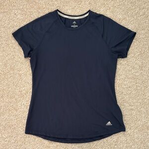 Adidas Women's Dark Blue Short Sleeve Tee